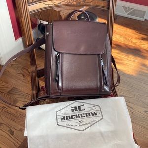 Leather Backpack Purse